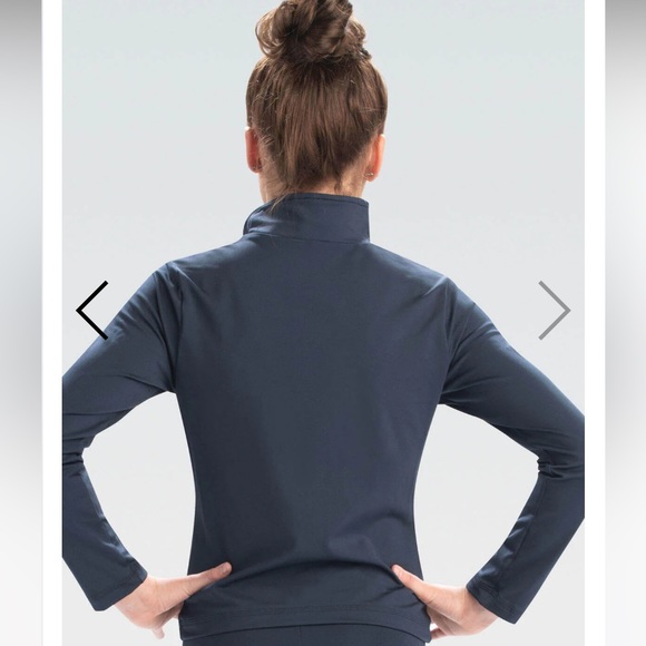 GK Elite gymnastics warm-up jacket by Elite Sportswear,  NEW NWT blue, zip front - Picture 8 of 10